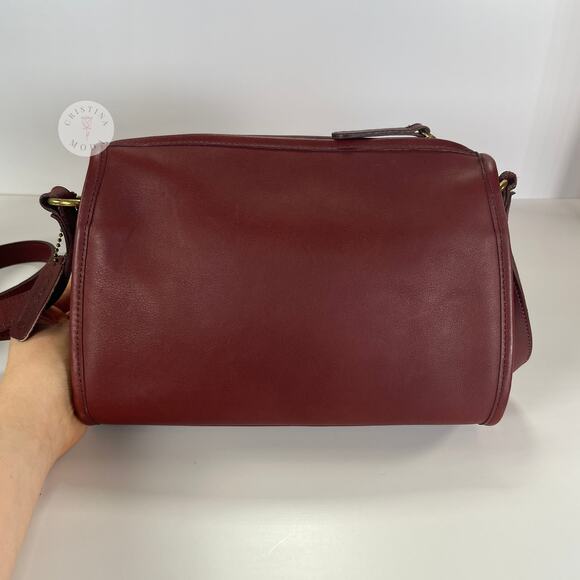 Vintage Coach Austin Bag 9909 Bordeaux USA 1990's - Picture 4 of 10